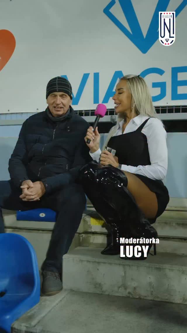 Lucy si popovídala s velmi sympatickým fanouškem, který k nám na fotbal chodí pravidelně.
