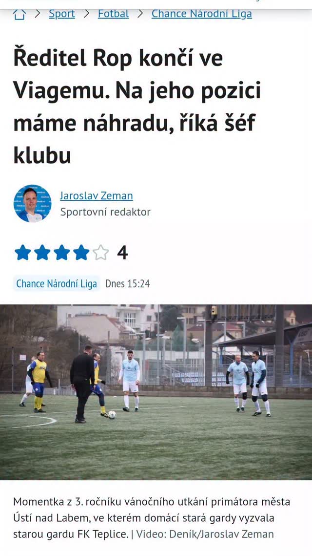 📰 Napsali o nás: Z rozhodnutí majitele končí na pozici provozního ředitele Radek Rop. K…