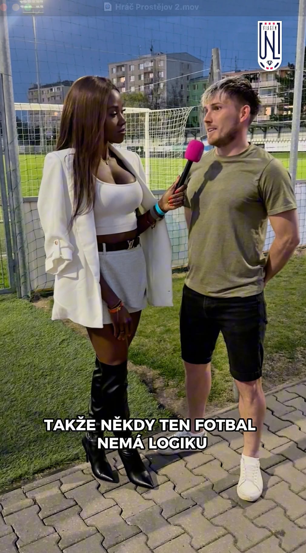 OHLASY PO UTKÁNÍ: Moderátorka Joy vyzpovídala hráče Prostějova.