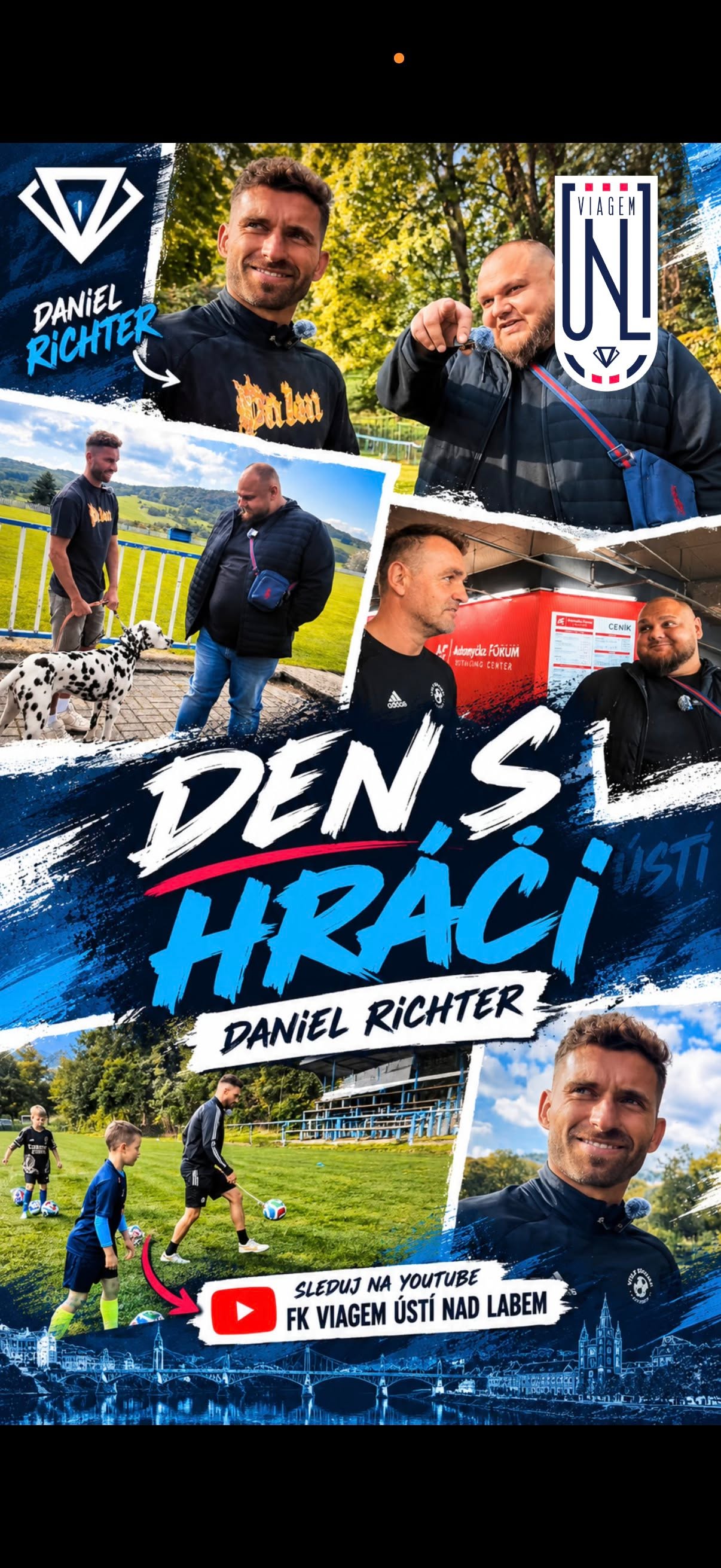 DEN S HRÁČEM: Dan strávil den s naším hráčem Danielem Richterem.