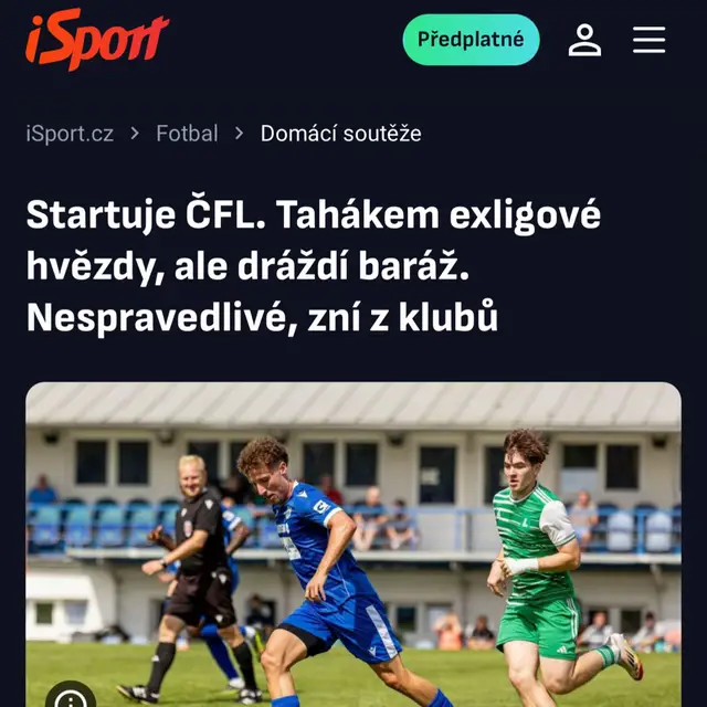 Prezident klubu Přemysl Kubáň říká: „Baráž je nespravedlivá. Řešením je mít 18 týmů ve…